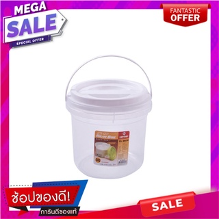 ถังข้าวสารพลาสติกตวง KEYWAY 5 กก. สีขาว ภาชนะใส่อาหาร PLASTIC RICE CONTAINER KEYWAY 5KG WHITE