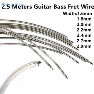 Fingerboard Fret ลวดทองแดงนิกเกิลเงิน 1.6 มม.-2.9 มม. 8 ฟุตสําหรับกีตาร์เบส