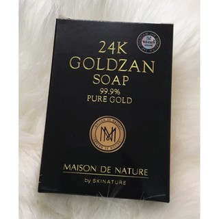 สบู่ 24k goldzan soap ทองคำบริสุทธิ์99.9% 80g. ( 1 ก้อน )