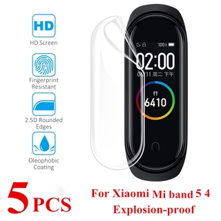 1 2 5 ชิ้น ฟิล์มไฮโดรเจล ป้องกันหน้าจอ สําหรับ Xiaomi Mi Band 4 3 Xiaomi Mi Band Film Xiaomi Mi Band Film Xiaomi Mi Band Film Xiaomi Mi Band ฟิล์มวง Xiaomi Mi