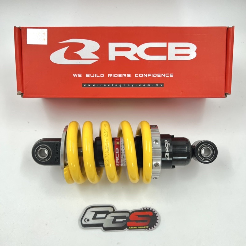 โช๊คหลัง​ 208mm Racing boy exciter150​ Mslaz​ R15 spark135 แบรนด์​ Racingboy