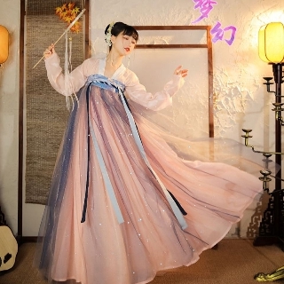 🔥Hot sale~ แฟนตาซีต้นฉบับและของแท้ Hanfu หญิงนางฟ้ากระโปรงนักเรียนเต็มหน้าอกฤดูใบไม้ผลิฤดูร้อนและฤดูใบไม้ร่วงเครื่องแต่