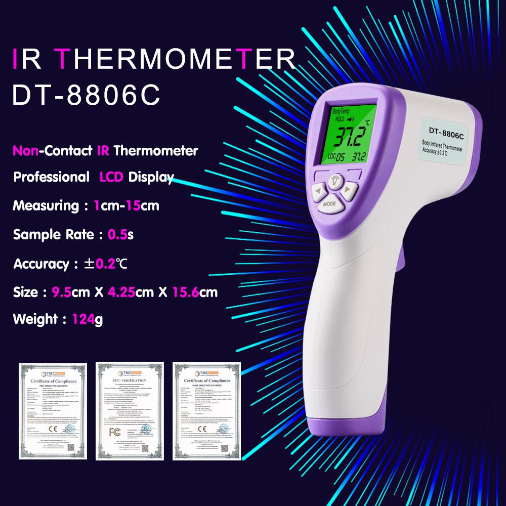 [สั่งแล้ว ส่งเลย]×[Ready Stock] IR - Thermometer เครื่องวัดอุณหภูมิ IR Infrared Ear Forehead