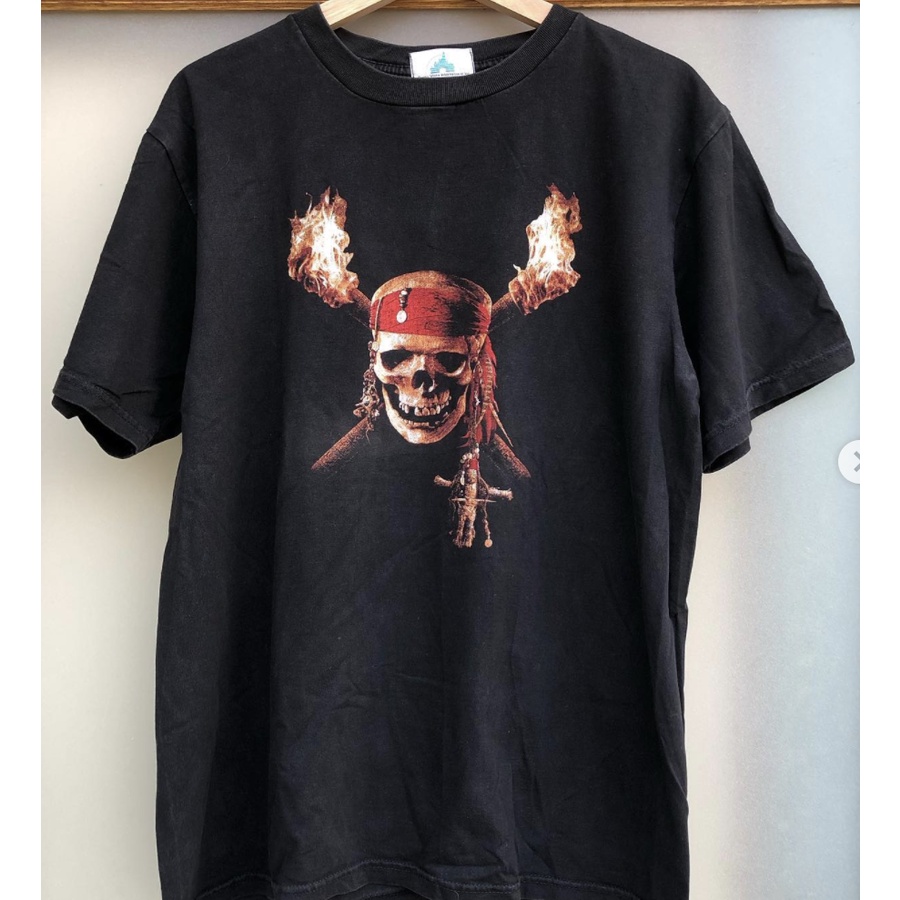 เสื้อ Pirates of the Caribbean เสื้อหนัง movie vintage t-shirt secondhand เสื้อมือ2 เสื้อวินเทจ