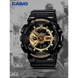 Casio G-Shock นาฬิกาข้อมือ รุ่น GA-110GB-1ADR - Black/Gold (ประกัน CMG) นาฬิกาผู้ชาย นาฬิกาผู้ชาย 2019 นาฬิกาแบรนด์