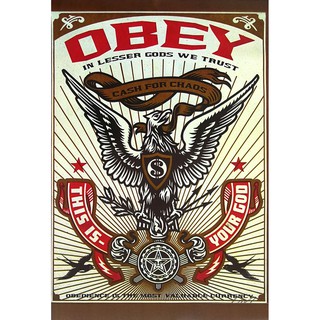 โปสเตอร์ กราฟฟิก OBEY POSTER 24”x35” Inch Designs Graphic Art Illustrator V3