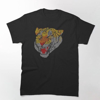 K101 เสื้อยืดติดเพชรลายเสือ Vintage Tiger Bling rhinestone t-shirt by kunibrand