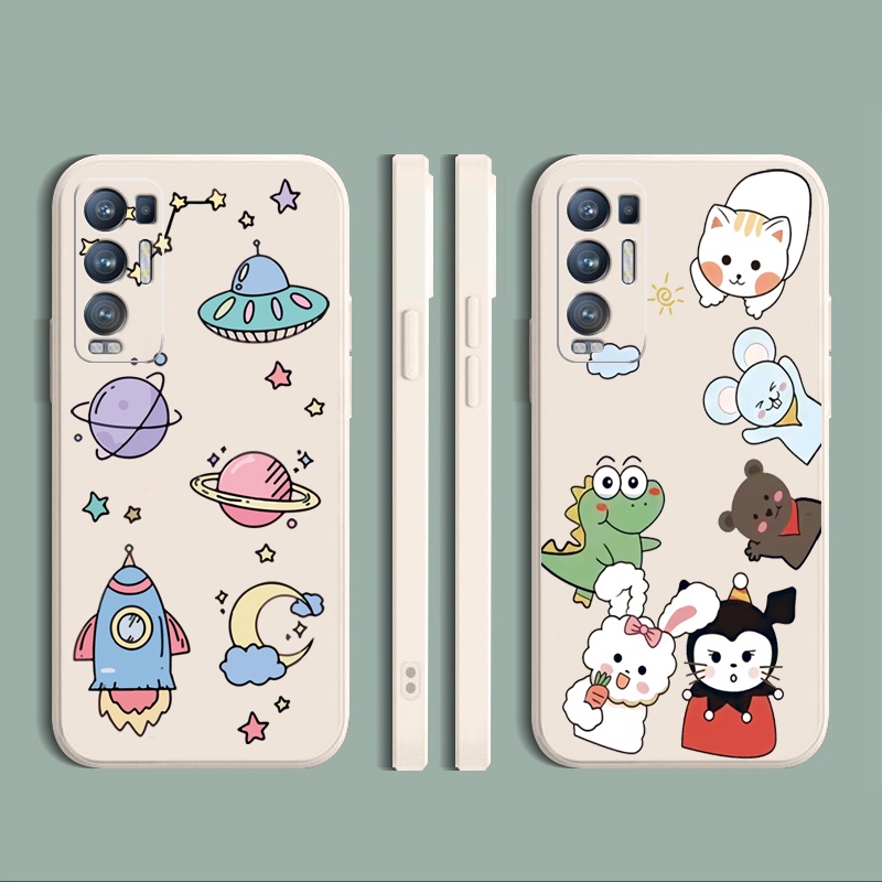 เคสโทรศัพท์มือถือซิลิโคนลายสัตว์สําหรับ Oppo Reno6 Z 5G Reno 5 Pro 4 4G 3 Reno2 Z F