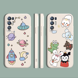 เคสโทรศัพท์มือถือซิลิโคนลายสัตว์สําหรับ Oppo Reno6 Z 5G Reno 5 Pro 4 4G 3 Reno2 Z F