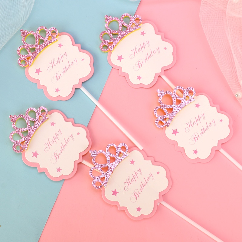 5ชิ้น/สุขสันต์วันเกิดจดหมายเค้กใส่การ์ดที่เขียนด้วยลายมือพรแทรกวันเกิดปลั๊กอิน