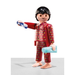 PLAYMOBIL: FIGURES SERIES 6 : No.12 Don’t forget to brush your teeth (2014) ของใหม่ ของแท้ 100%