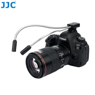 JJC LED-2DII ไฟติดแขนแบบยืดหยุ่นสำหรับการถ่ายภาพมาโครระยะใกล้, ไฟเติม LED 5600K สำหรับกล้อง DSLR สากล Mirrorless ถ่ายภาพจิวเวลรี่ / แมลง / ต้นไม้