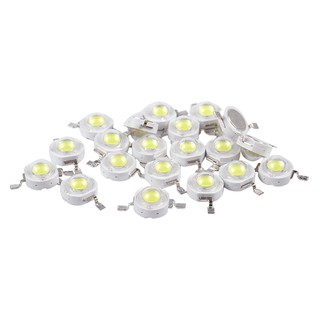 20 ชิ้น 2 pin 3 w ไฟ led สีขาว 170-190 lm 6000 k zjt