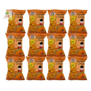 แม่นภา ฟักทองเบรคแตก 33 กรัม x 12 ถุง Mae Napa Pumpkin Chips 33 grams x 12 sachets