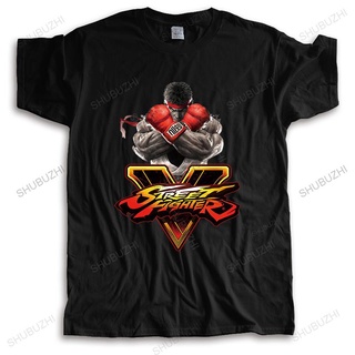 ถูกสุดๆเสื้อยืด คอกลม พิมพ์ลาย Street tee Fighter V Ryu SF 5 แฟชั่นสําหรับผู้ชาย และผู้หญิง