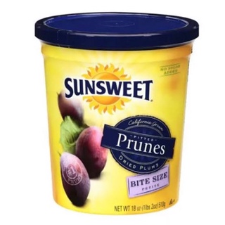 ลูกพรุน prunes sunsweet รุ่นไม่มีน้ำตาล กระปุกใหญ่