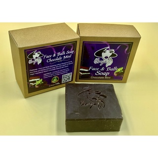 Bruja Womens Premium Chocolate Mint Face &amp; Body Soap