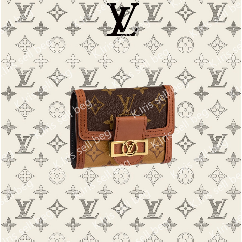 Louis Vuitton/ LV/ DAUPHINE กระเป๋าสตางค์ใบสั้น