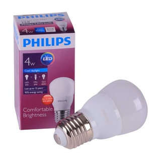 หลอดไฟ LED PHILIPS BULB 4 วัตต์ E27 COOLDAYLIGHT