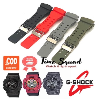 สายนาฬิกาข้อมือยาง ลายทาง สําหรับ casio G shock ga100 ga400 casio ga100