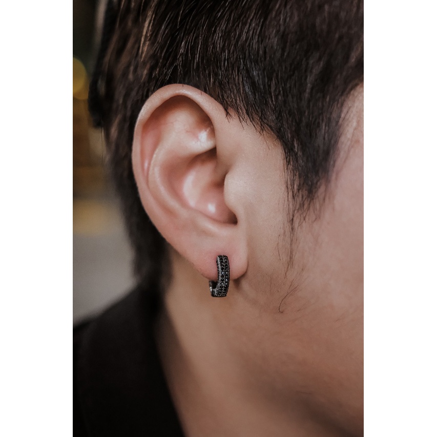 Our XX Dark Glister ต่างหูเจาะ วัสดุไทเทเนียมเกรดเครื่องมือแพทย์ (P142) - รูปที่ 2