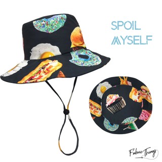 Fabric Things หมวกบักเก็ต Spoil Myself Bucket Hat - Dark Grey