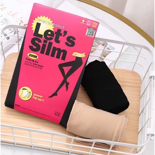 ถุงน่องกระชับสัดส่วน Lets Slim แบบเต็มตัว เก็บทรง มีสีเนื้อกับสีดำ