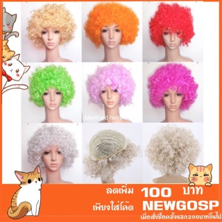 วิกผมคอสเพลย์ วิกผมแฟนซี หยิกฟู wig Affro