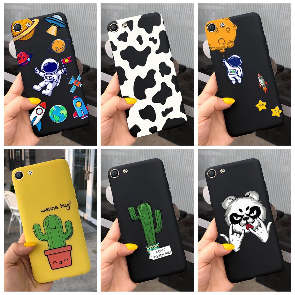 Oppo F1s / F3 / F5 / F7 / F9 / F11 / F11 Pro นักบินอวกาศ น่ารัก กระบองเพชร เคสนิ่ม สีดํา ซิลิโคน เคส