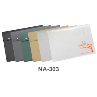 (KTS)แฟ้มกระดุม 2 เม็ด ขนาด A3 - Art folio NA-303 คละสี