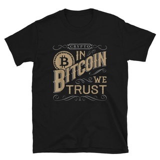 ขายดี เสื้อยืดลําลอง แขนสั้น พิมพ์ลาย In Bitcoin We Trust Funny BTC Hodlers Cryptocurrency HODL Ethereum KPcgik03LAhfph5