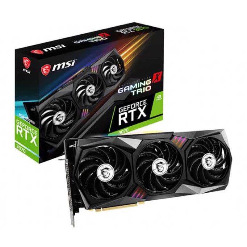 MSI การ์ดจอ GeForce RTX 3070 GAMING X TRIO 8G  3พัดลม