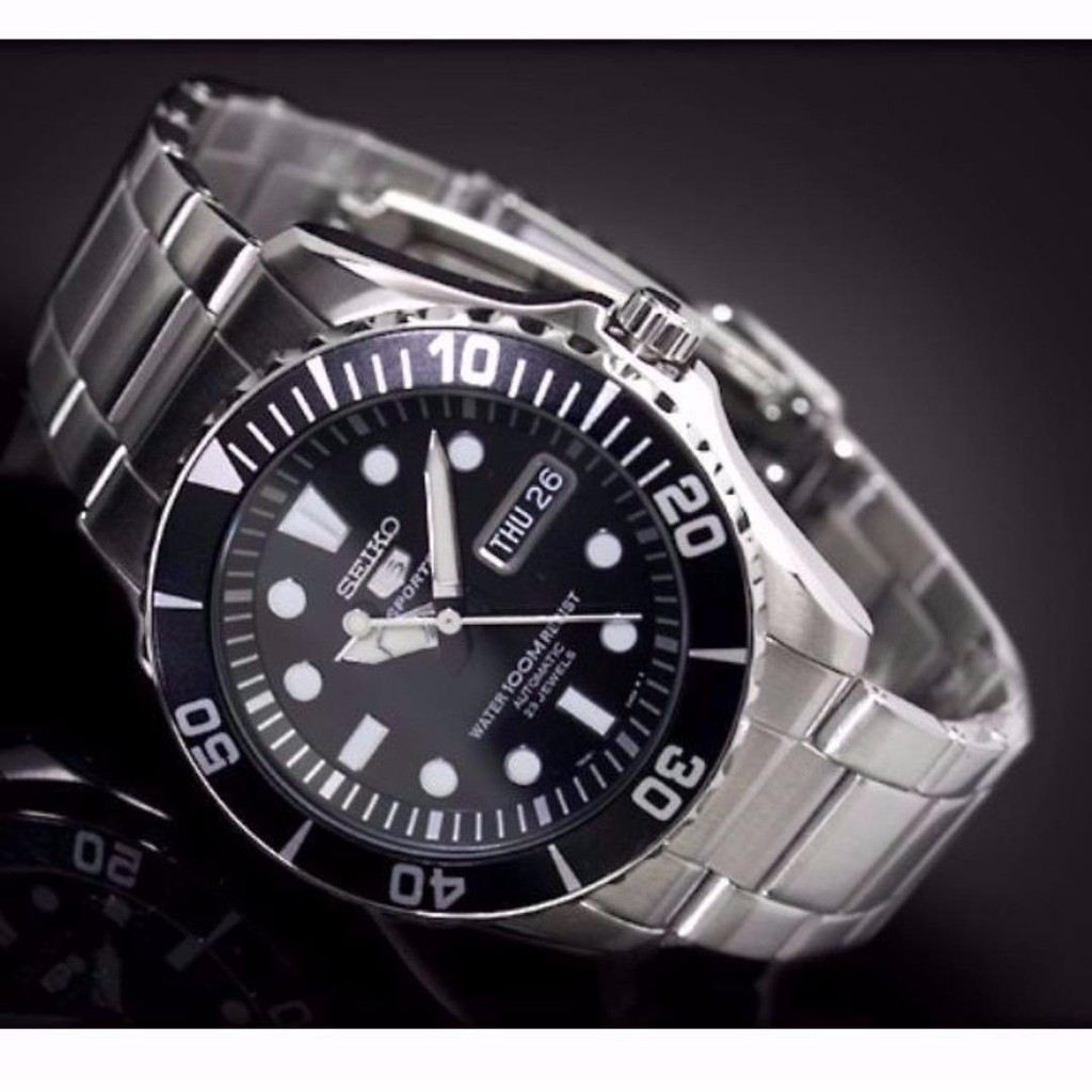 นาฬิกา SEIKO 5 Sport Automatic Black SNZF17K ของแท้ ประกันศูนย์