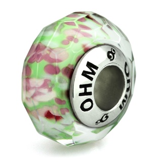 OHM Beads รุ่น Spring Refractions - Collection BOTM - Murano Glass Charm เครื่องประดับ บีด เงิน เแก้ว จี้ สร้อย กำไล