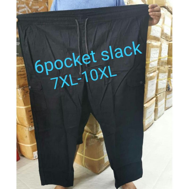 (7XL-10XL) PLUS SIZE 6 POKET CARGO SLACK