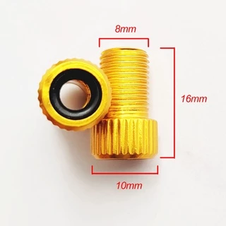 2ชิ้น อะแดปเตอร์หัวแปลงสูบลมจุ๊บเล็กเป็นจุ๊บใหญ่ PRESTA TO SHRADER VALVE ADAPPTERS 2PCS