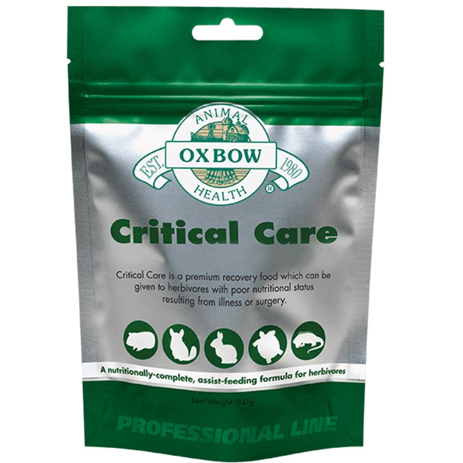 Oxbow Critical Care อาหารเสริม/อาหารสัตว์ป่วย กระต่ายป่วย แกสบี้ป่วย ฟื้นฟูร่างกาย 141 g