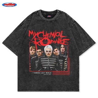 เสื้อยืด พิมพ์ลาย My CHEMICAL ROMANCE OVERSIZE WASHING สําหรับผู้ชาย | เสื้อยืด ขนาดใหญ่ | เสื้อยืด พิมพ์ลายซักผ้า | หิน