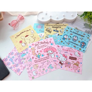 ผ้าเช็ดทําความสะอาด ลายการ์ตูน Sanrio หัวใจน่ารัก สําหรับแว่นตา