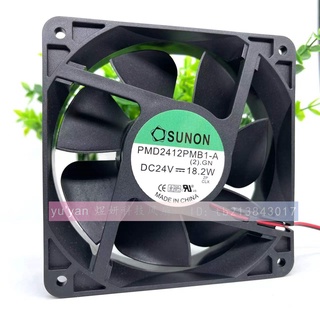 ใหม่ พัดลมระบายความร้อนอินเวอร์เตอร์ quasi-PMD2412PMB1 2 3-A 12CM 12038 24V 18.2W