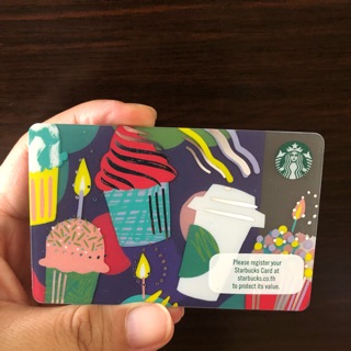 Starbucks card เปล่าไม่ขูดพิน