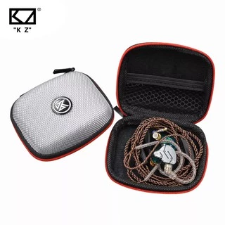 KZ Case earphone Box Bluetooth Headset case Square Portable Compression Headset case EVA Zipper with logo ZST V80 ES4