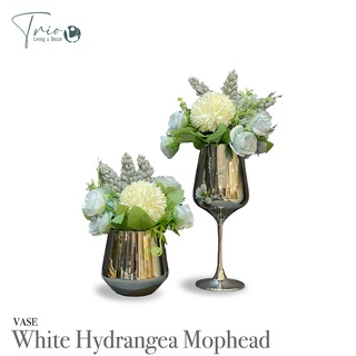 VASE White Hydrangea Mophead ชุดแจกัน ไวท์ไฮเดรนเยีย