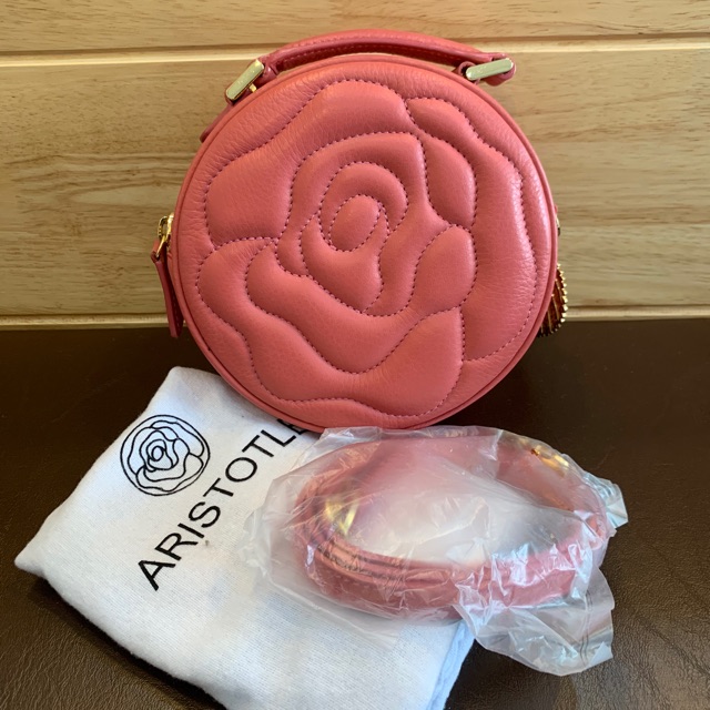 Aristotle Rose bag Little Maxi สีพีช สภาพ99.99%