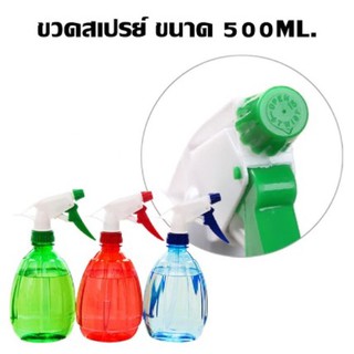 ขวดฟ็อกกี้ คละสี ขนาด500ml ขวดฟ๊อกกี้ ขวดพลาสติกหัวสเปรย์ ขวดสเปรย์ ขวดฉีดแอลกอฮอล์ ขวดฉีดน้ำ (BY508)