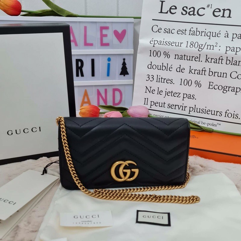 ❌❌SOLD❌❌ Gucci​ 🤩  Marmont​ Woc​ Black ของแท้ ตัวเล็กใส่น่ารักมากรุ่นนี้