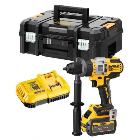 DEWALT BLM DCD999 สว่านกระแทกไร้สาย 13mm 18-20v 3สปีด C1xB1xFlexvolt 6.0ah DCB118 รุ่น DCD999T1-B1 (ครบชุด+T STAK) |ชุด|