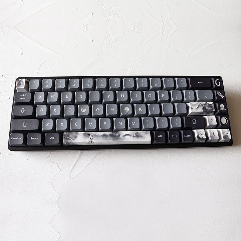 Ez PBT OEM ปุ่มกดคีย์บอร์ด ย้อมสี 5 ด้าน ทิศทาง 8 คีย์ ESC Enter 6.25U อุปกรณ์เสริม สําหรับคีย์บอร์ด Mechanical