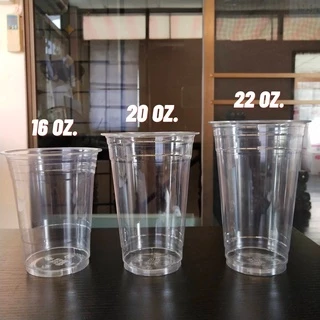 แก้วPET ปาก 98 เนื้อแข็ง ทรงสตาร์บัค 16/20/22oz 50ใบ พร้อมฝา ฝาโดม ฝาฮาฟ ฝายกดื่ม ฝาชาชีส แก้วพลาสติก แก้วกาแฟ