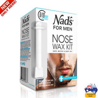 NAD’S FOR MEN HAIR REMOVAL NOSE WAX KIT 30g ผลิตภัณฑ์แว็กซ์กำจัดขนจมูกสูตรสำหรับผู้ชาย สินค้านำเข้าจากออสเตรเลีย